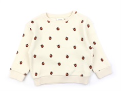 Lil Atelier whitecap gray/ladybugs sweatshirt